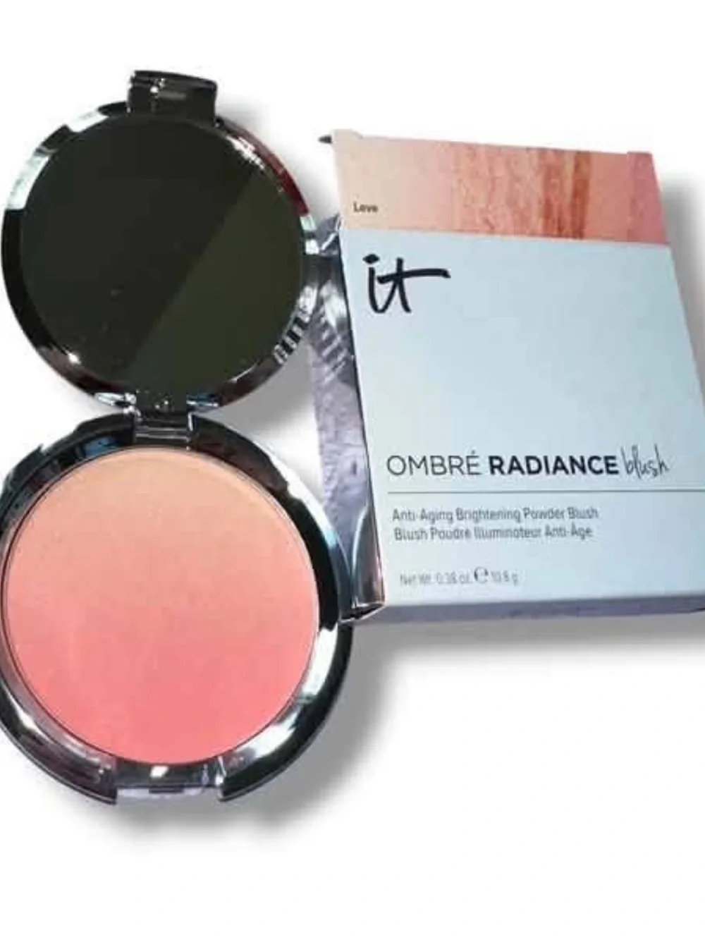 IT Cosmetics Ombré Radiance Blush - Peach to Pink Radiant Finish LOVE NIB